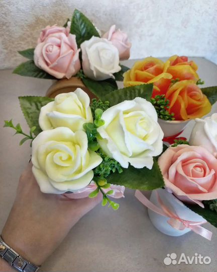 Мыло ручной работы букеты
