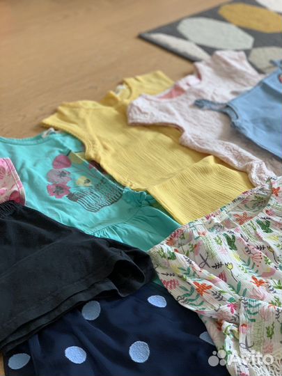 Пакет летних вещей для девочки рост 128