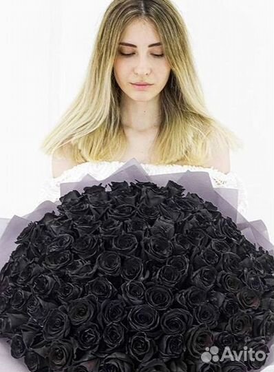 Чёрные розы Доставка цветов