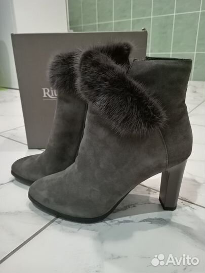 Ботильоны женские зимние натуральная кожа