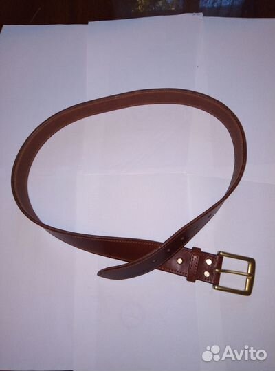 Ремень кожаный ручной работы