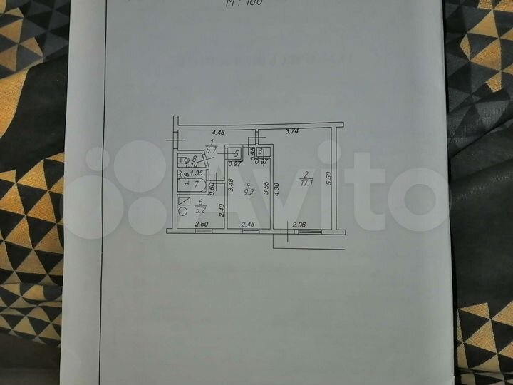 2-к. квартира, 44,7 м², 5/5 эт.