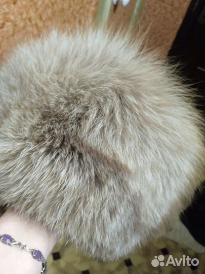 Шапка из песца женская