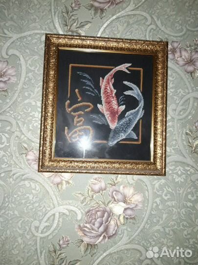 Серия картин, вышивка крестом, ручная работа