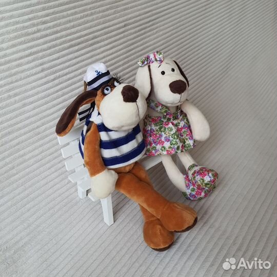 Собака новые мягкие игрушки 2шт