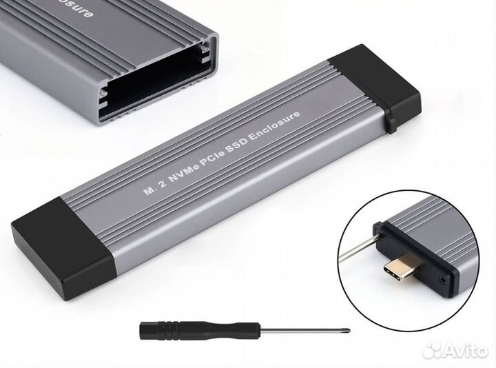 Внешний корпус / чехол для SSD M.2 (NVMe+Sata)