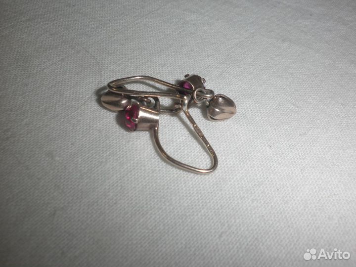 Позолоченные серьги из СССР
