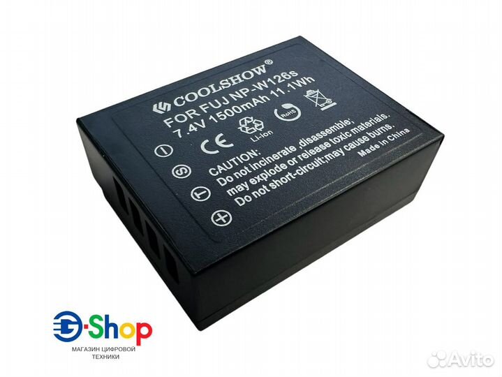 Аккумулятор на Fujifilm NP-W126/NP-W126S 1500mAh