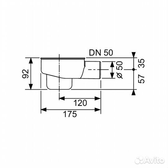 Tece tecedrainline Сифон DN 50 650001