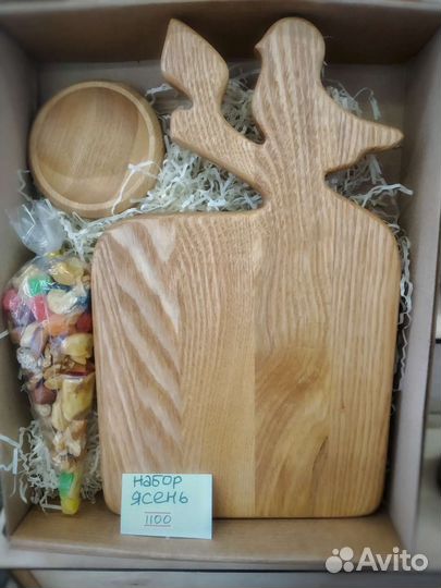 Подарочные наборы с деревянной посудой