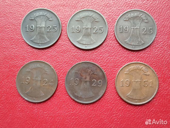 Монеты Германия (Веймарская республика) 1924-1931