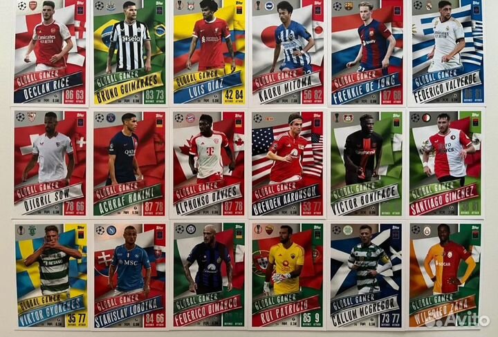 Футбольные карточки match attax 2023/2024