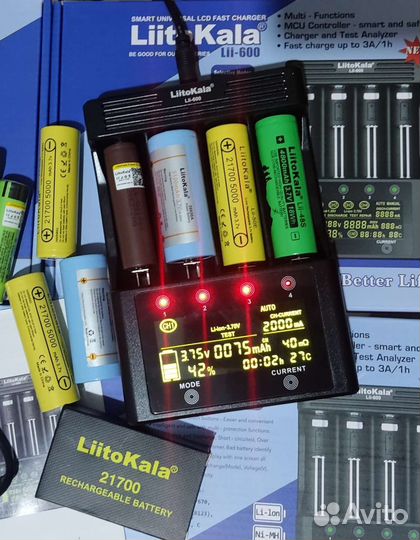 Зарядное устройство Liitokala lii 600 3А 21700