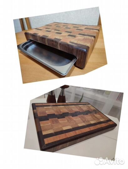 Торцевые разделочные доски с гастроёмкостью и без