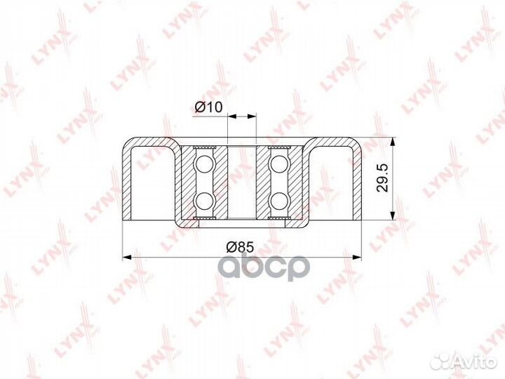 Ролик обводной приводного ремня PB7070 lynxauto