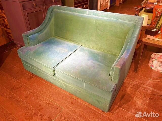 Диван велюр бирюзовый