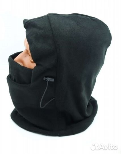 Балаклава флисовая черная