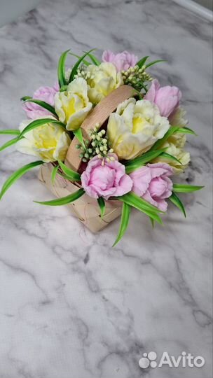 Мыло ручной работы. Тюльпаны из мыла