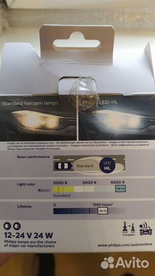 Лампа Philips LED HIR2 12V 24W