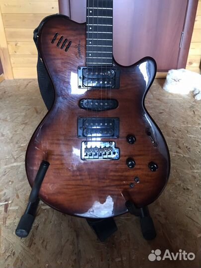 Электрогитара Godin lightburst flame