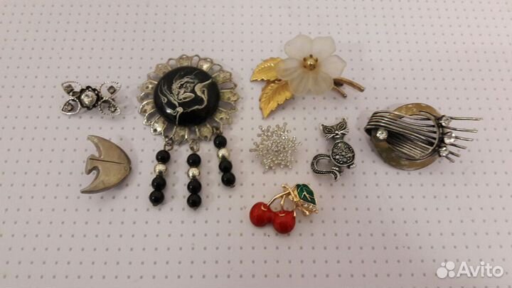 Броши винтажные