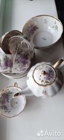 Чайный сервиз Сирень Дулёво 1956 год