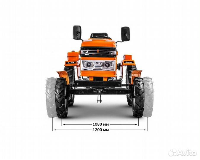 Минитрактор Кентавр Т-18 + Почвофреза +Плуг 18 л.с