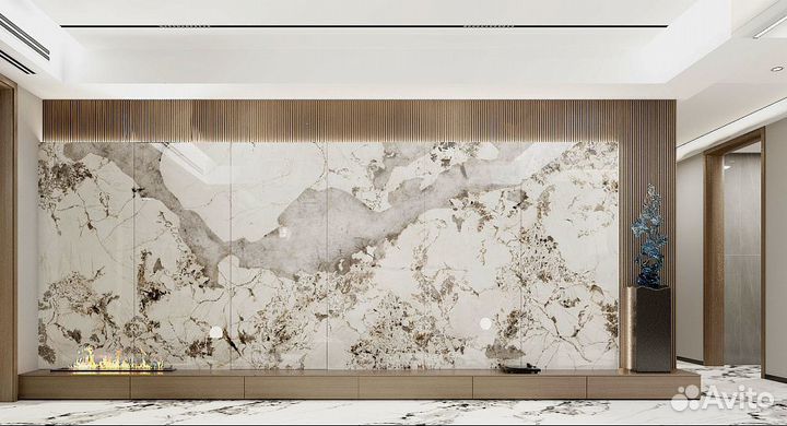 Плитка Rossana Star 120X300 напольная, настенная, универсальная - под мрамор, Китай