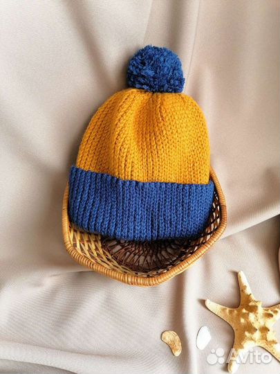 Чепчик шапочка для малыша вязание на заказ