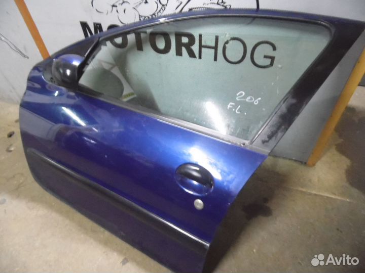 Дверь передняя левая пежо 206