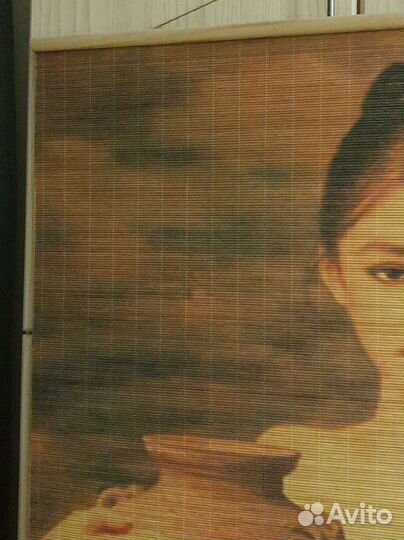 Панно из бамбуковой соломки