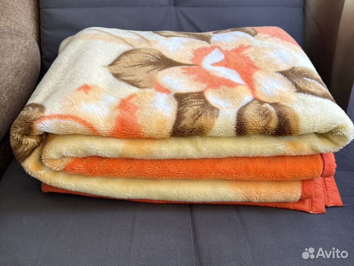 Одеяло плед покрывало плюшевое тёплое 230x 200