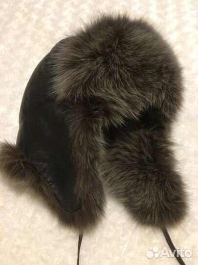 Шапка зимняя женская/детская (нат. кожа, песец)