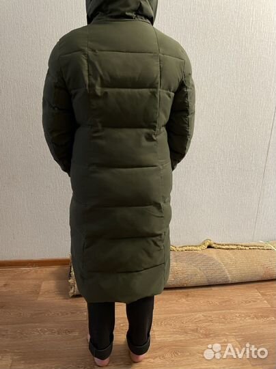 Зимний плащ пуховик