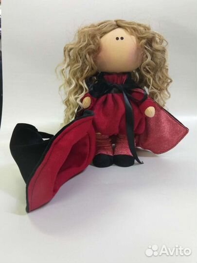 Куколка ручной работы, интерьерная. Рост 26см