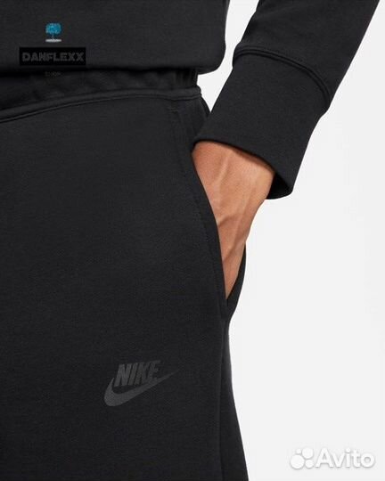 Шорты Nike Tech fleece (черн.)