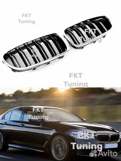 Решетка радиатора BMW 5 series G30 до рест хром