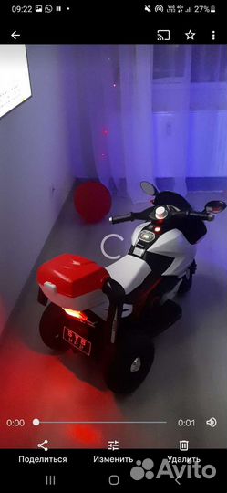 Электромотоцикл с 3 до 7 лет