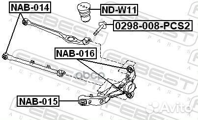 Отбойник заднего амортизатора nissan wingroad/A