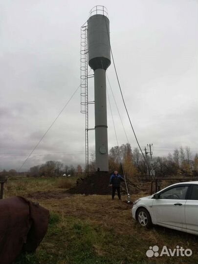Монтаж водонапорных башен, рвс, водонапорная башня