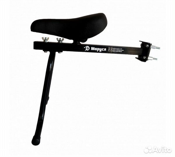 Новое велокресло переднее «Маруся» чёрное