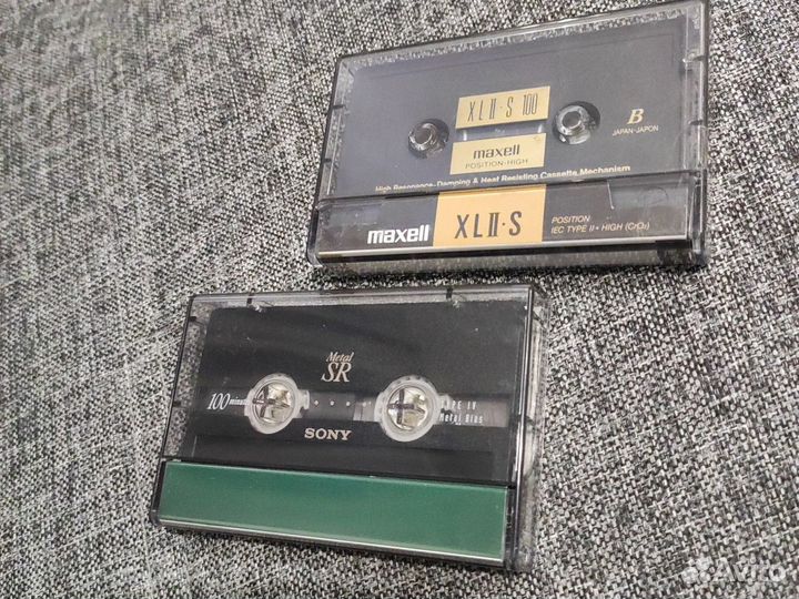 Аудиокассеты Sony metal SR100, Maxell XLll S 100