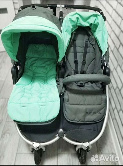 Коляска для двойни, погодок
