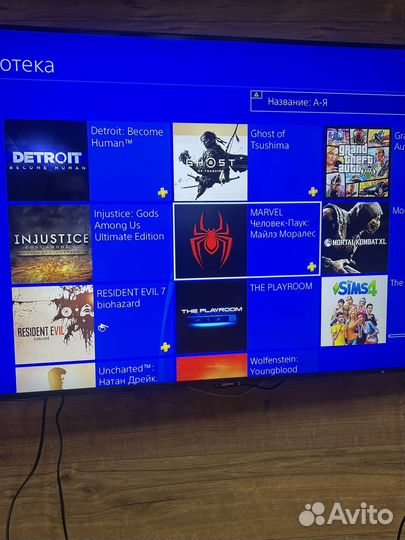 Sony playstation 4 slim 1tb+6игр+2геймпада