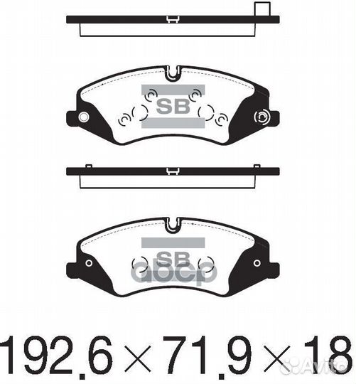 Колодки передние land rover discovery IV 10-16