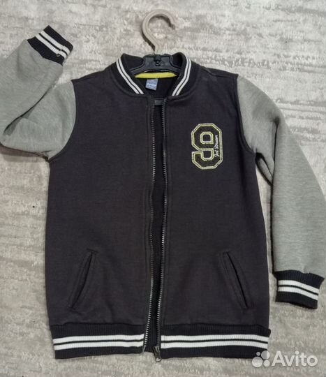 Толстовка и бомбер на мальчика рост 128