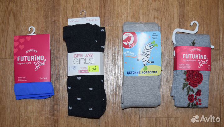 Колготки для девочки 128-134 капроновые и плотные