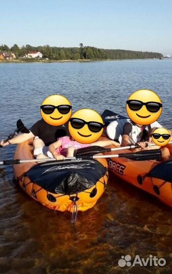Каяк, байдарка, лодка надувная. прокат