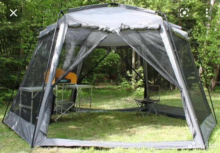 Палатка шатер беседка шестигранный с полом 420х350