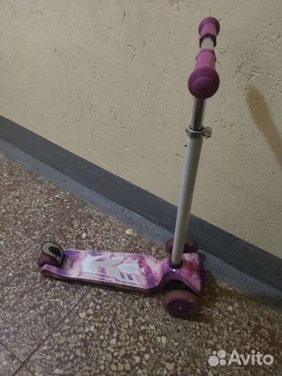 Самокат детский трехколесный бу